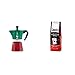 Bialetti Moka Express Italia Collection (Tricolore) Caffettiera, Alluminio, 6 Tazze & Perfetto Moka Caffe Macinato, Gusto Classico 1 X 250 Gr