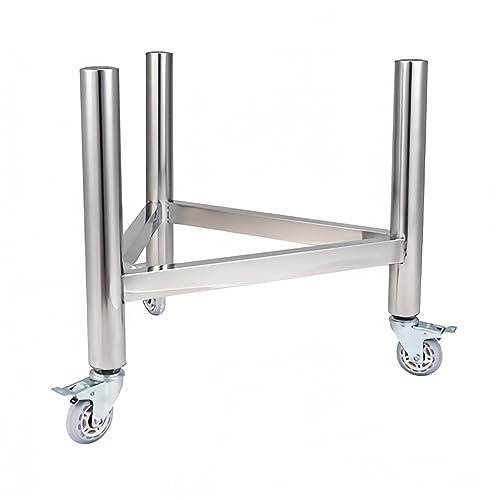 Supporto per secchiello del ghiaccio in acciaio inox, telaio mobile resistente per isolamento termico e facile trasporto