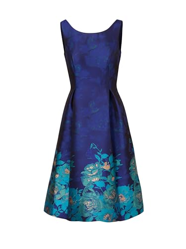 Image of Adrianna Papell Border Jacquard Dress