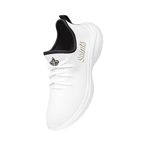 Image of FOCO NFL Womens NFL Team Logo White Athletic Shoes Sneakers