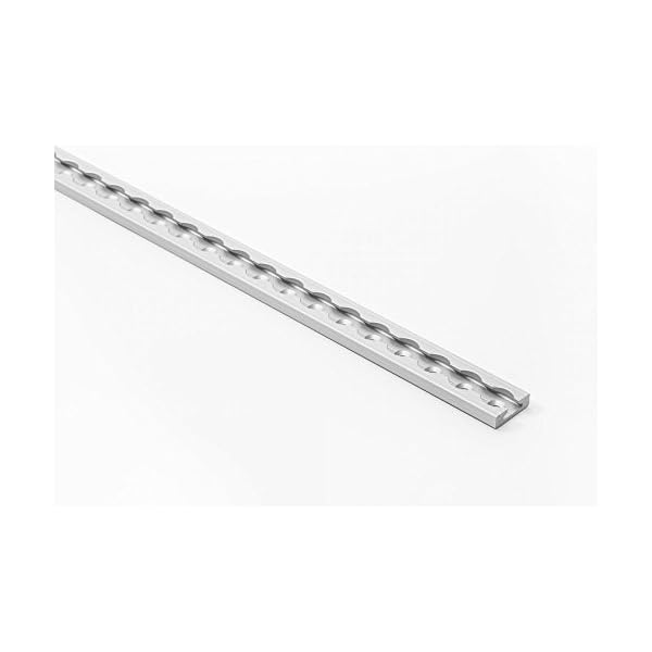 LOADCARE 1 x Airlineschiene Flache Form mit Bohrungen, Zurschiene gebohrt, 1,5 m blank