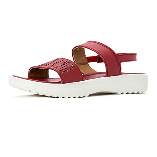 Image of Khadim's Adrianna Flat Platform Slingback Sandal for Girls (4.5-12 yrs)