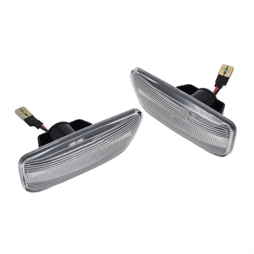 Car Reverse Mirror Light 2PCS Side Marker Light Turn Signal Indicator Lamp For Volvo V70 S60 S80 XC70 XC90 2000 2001 2002 2003-2009(Style 2)