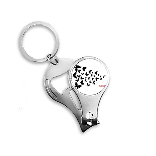 Décapsuleur papillon pince à ongles couleur foncée pour homme et femme