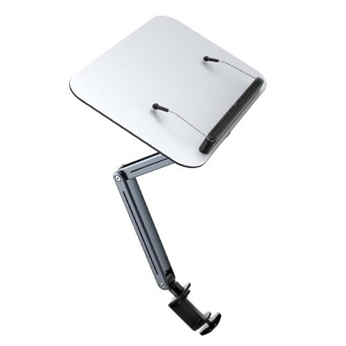 Support ordinateur portable acrylique avec bras réglable ergonomique