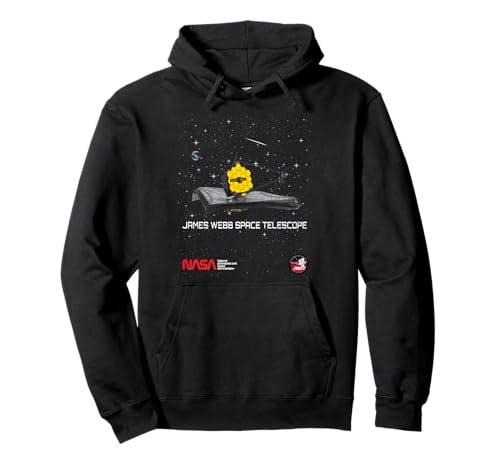 NASA James Webb Space Telescope JWST Worm ESA CSA Logo Pullover Hoodie