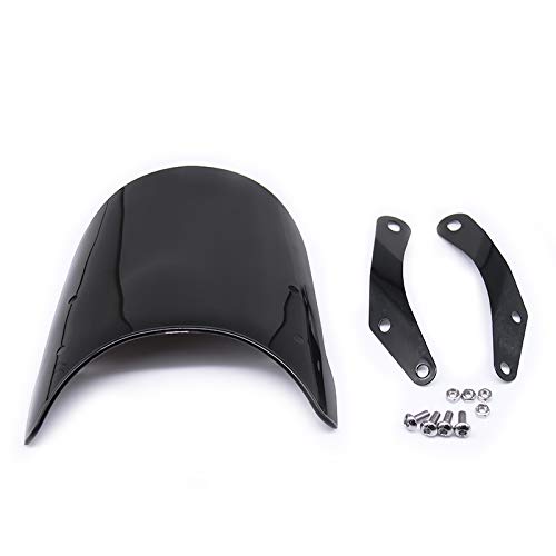 Motorcycle Headlight Fairing Cover Windshield Windscreen for Triumph Bonneville T100 T120 Thruxton 900 (Black)