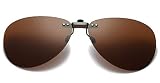 PANHU Polarization Clip-On Occhiali da sole Elegante e confortevole clip Flip up occhiali da sole miope per Outdoor guida pesca Unisex