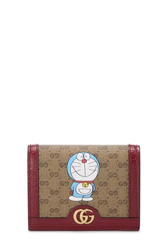 Pre-Loved Doraemon x Gucci Coated Canvas Compact Wallet, Red - Main Image