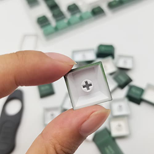 Image of Guffercty kred Custom Cherry Profile Keyboard keycap Set 144-Key Keycaps 60 Percent Sub-Dye for Mechanical Keyboards (Botanical)