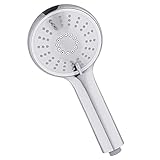 🛀🚿 3 NIVELES DE ROCIADO 🚿🛀 Nuestra duchas de baño alcachofa tiene 3 patrones de rociado diferentes que aumentan la presión para lograr la mejor experiencia de ducha incluso a baja presión.