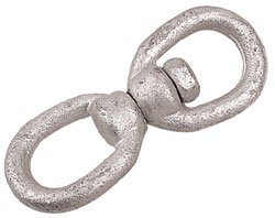 Sea Dog Line Eye Eye Swivel, galvanized eye eye swivel 5/8in each