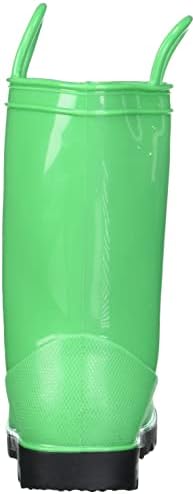 Khombu Kids Boots Splash Waterproof Slip-On Lined Rubber Rain Shoes Classic All-Weather, Green, 5 US Unisex Toddler | Image 2