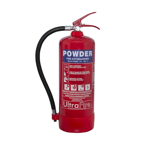 UltraFire 6kg Powder Fire Extinguisher with Bracket