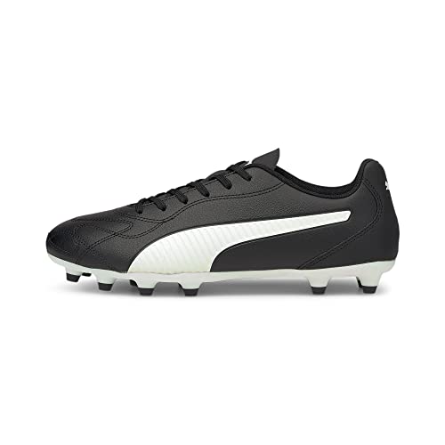 PUMA Herren Monarch Ii Firm Ground/Kunstboden Fussballschuh, schwarz/weiß, 43 EU