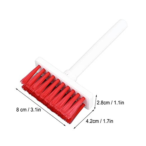 ciciglow Reinigungsset für Tastatur, Weiche Bürste, 5-in-1-Multifunktions-Computer-Reinigungswerkzeug-Set, Eckspalt-Staubtuch, Tastenkappen-Abzieher für Bluetooth-Kopfhörer, Laptop-Tastatur(weiß Rot)