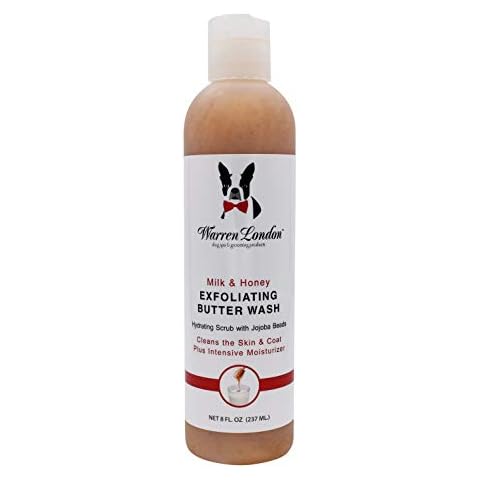 Warren London Exfoliating Butter Wash Dog Shampoo- Conditions & Scrubs Away Dandruff Made USA- Milk & Honey 8oz Cover