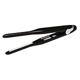 H2PRO Black Diamond 3/10' Titanium Flat Iron Hair Straightener - Cutting Edge Straightener Hair Iron - Nano Titanium Straightening Iron For All Hair Types - Plancha De Cabello Professional Flat Irons