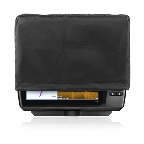Image of Fishfinder Cover 3-10in,Depth Finder Oxford Fabric Waterproof Protection Accessories,for Hummingbird Lowrance Models,Protects Your Screen and Device from Sun Adverse Weather Damage Fishing