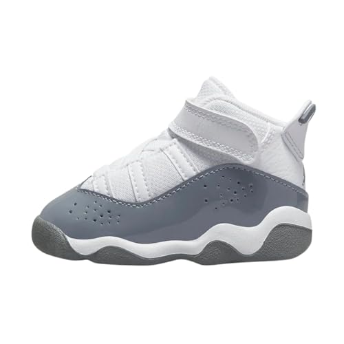 Jordan 6 Rings Toddlers Shoes Size - 7 White/Cool Grey-White