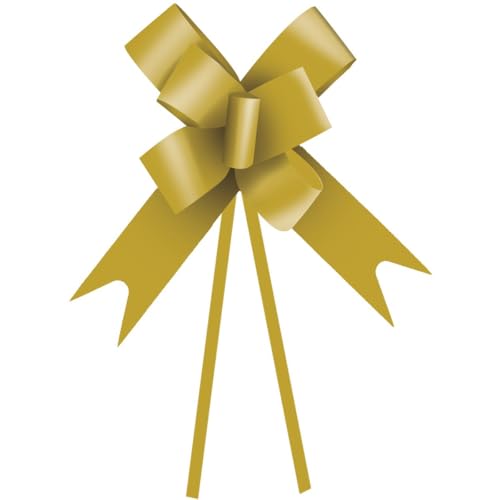 Laço Pronto, Liso, 48mm, Ouro, Pacote com 10 unidades, Cromus