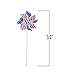 ArtCreativity 6 Inch Stars and Stripes Pinwheels - Set of 12 - Red, White, and Blue - Independence Day Decorations, July 4th Decor for Yard, Garden, Lawn - Patriotic Party Favors for Kids, Adults