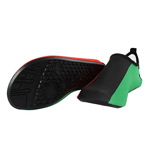 Image of Water Shoes for Women and Men Quick-Dry Swim Beach Shoes for Outdoor Surfing Yoga Exercise Jamaica Flag Caribbean Reggae Rasta