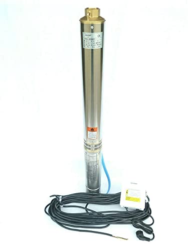 CHM GmbH® Tiefbrunnenpumpe 3 Zoll 370 Watt 2800 L/h 5,6 Bar Mit