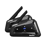 LEXIN MeshCom Motorcycle Helmet Bluetooth Headset...