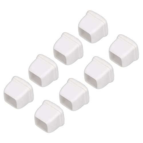 Yosoo Health Gear Couvre-Pieds de Chaise Couvre-Pieds de Meubles en TPE 8 Pièces Capuchons de de Table Carrés avec Coussinets en Feutre pour de 14 à 37 Mm Réduction du Bruit Protection de Sol pour