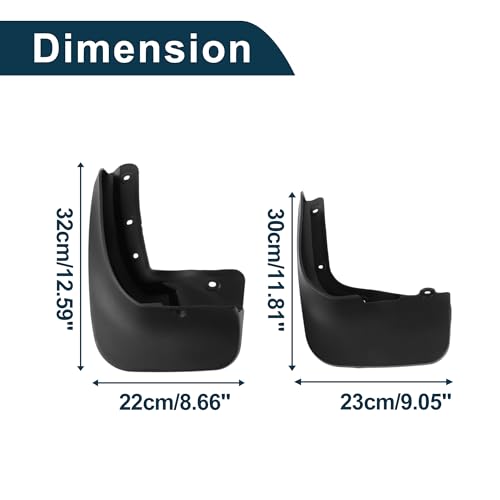 Image of Mud Flaps Splash Guards for Volkswagen Sharan 2008-2020 W /Mount Accessories Mud Guards Front and Rear 1 Set