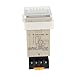 DH48S-2Z 220V Digital Time Relay with Socket Base - Dual Timer Delay (0.01s-99h) - 5A 250VAC Fully Automatic Control Relay - LCD Display Adjustable Buttons for Industrial/Home Automation