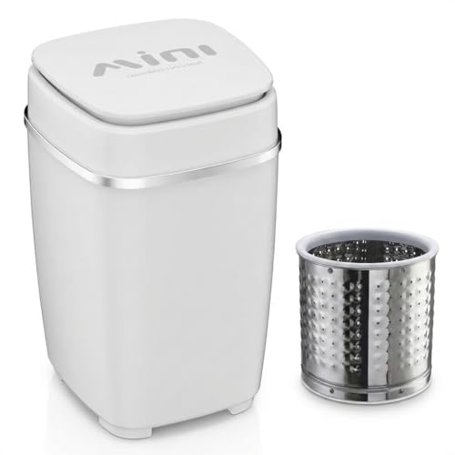 Image of Top Loading New Washing Machine || Steel Drum Portable Washing Machine with Anti Bacterial Function of Blue UV Light Rotary Controller for Compact Laundry || Washing Underwear Baby Clothes
