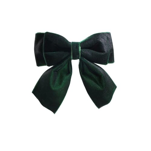 Image of Velvet Pre-Tied Big Bow Knot Brooch Pin for Women Girls Fabric Ribbon Bowknot Collar Lapel Pins Clip Scarf Suit Dress Shirt Bouquet Corsage Brooches Fashion Jewelry Gifts Christmas Prom
