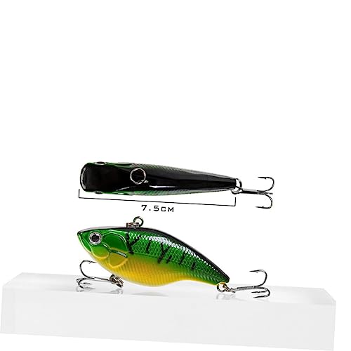 WHAMVOX 8 Pçs Iscas De Pesca Para Iscas De Pesca Bass Iscas De Pesca De Metal Iscas De Pesca Anzóis