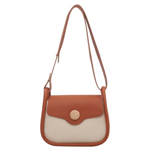 Sac à main femme pour le bureau et les sorties marron et blanc