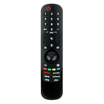 MR23GA AKB76043102 Controle remoto mágico de substituição W ponteiro de voz compatível com LG TVs 2023 OLED evo C3 G3 B3 4K Smart TV, QNED 75 80 85 LED 4K UHD Smart webOS TV, UR90 UR80 LED 4K UHD