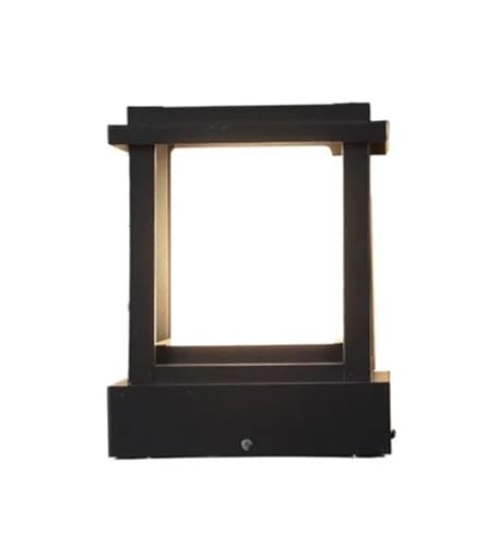 Image of WHITERAY 9.2 inch Outdoor Exterior Main Gate Light and Fence Decorative Waterproof Post Lamp for Driveway Entrance Modern and Traditional Home (Without Bulb)