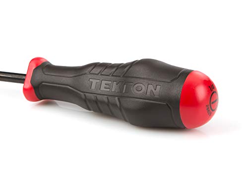Tekton Long 1/4 Inch Slotted High-Torque Screwdriver (Black Oxide Blade) | Made In Usa | 26625 #TOP2