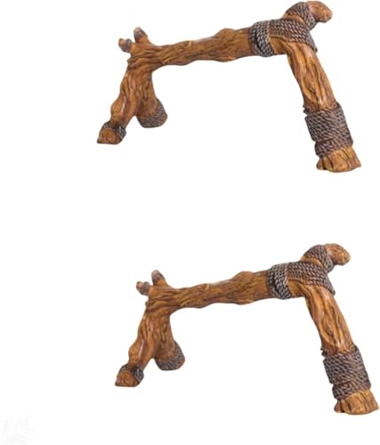 Syfunny爬虫類 登り木 登り枝 生息地の木の枝 流木 隠れ家 水槽 テラリウム アクアリウム 装飾 オブジェ カメレオン、トカゲ、ヘビ、カメ、カエル用 (2)