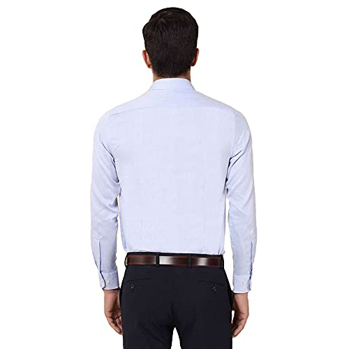 Image of Blackberrys Men's Cotton Solid Slim-Fit Formal Shirts