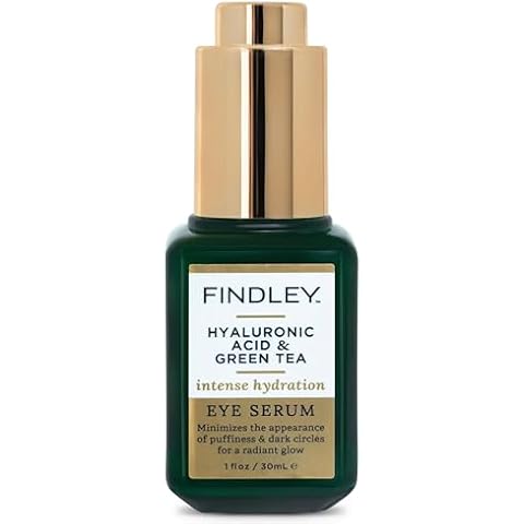 Findley Hyaluronic Acid & Green Tea Intense Hydration Eye Serum | Hydrating & Moisturizing | Radiant Complexion (1 Fl Oz) Cover
