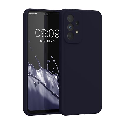 kwmobile Cover per Samsung Galaxy A33 5G Custodia - Back Case per Smartphone in Silicone TPU - Protezione Gommata - deep ocean