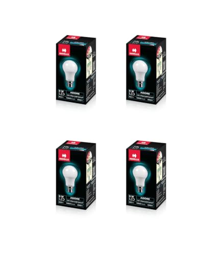 Image of Havells 9w LED Bulb for Home & Office |B22 LED Bulb Base |Cool Day White Light (6500K) |4Kv Surge Protection |High Voltage Protection |Eco Friendly Energy Efficient | Pack of 4