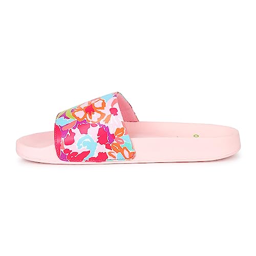 Image of YOHO Tropica Printed Comfortable Women Slides | Stylish Rainy Footwear & Waterproof Monsoon Sandals | Soft Inner Lining On Strap