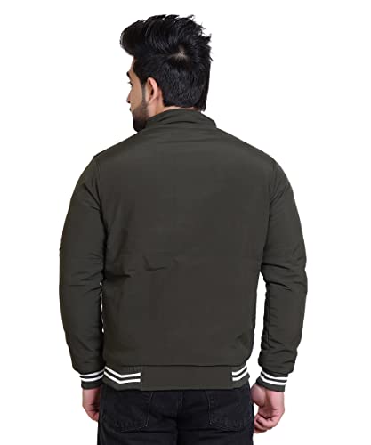 Image of Brazo Embrace both warmth and style Men's Solid Winter Wear Jacket - Stay fashionable and cozy in this must-have outerwear piece for the winter season.
