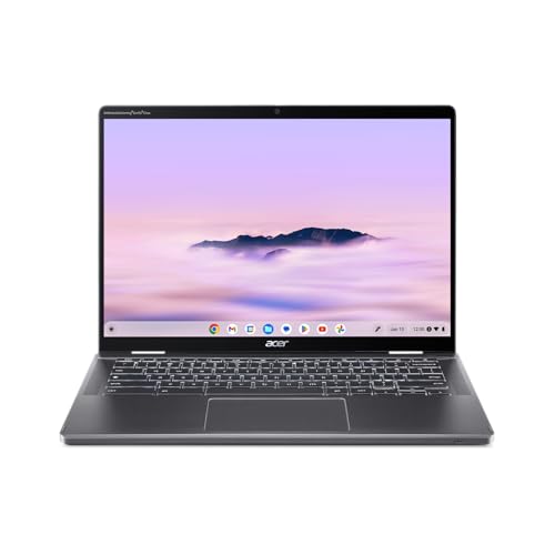 Acer Chromebook Plus Spin 714 CP714-1H-54UB 14 WUXGA Touchscreen 2-in-1 Laptop Intel Core Ultra 5 115U 8GB LPDDR5 256GB SSD Stylus Wi-Fi 6E ChromeOS (Renewed)
