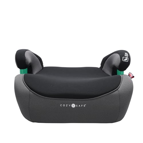 Cozy N Safe Astra i-Size 135-150cm Child Booster, 3-Point Seatbelt or ISO-Fix, Extra deep Foam-Padded seat and armrests, 135-150 cm, Approx. 6-12 Years Old, Forward-Facing, Removable Covers