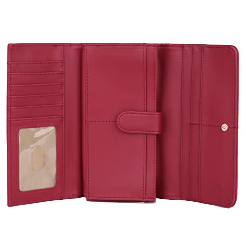 Julia Buxton Bianca Wallet Red3