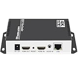 H265 H264 4K HDMI Video Streaming Encoder IPTV with RTSP RTMPS HLS M3U8 UDP SRT ONVIF, HD HDMI to IP Live Broadcast Streamer Hardware for YouTube Facebook and Other Servers